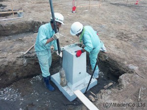 基礎設置据え付け