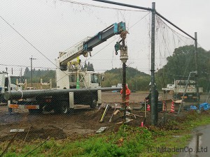 建柱掘削状況